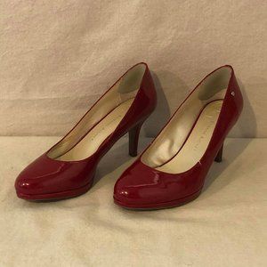 Size 6.5 Women's Etienne Aigner Red High Heel Pumps